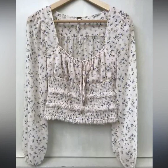Free People Lolita XS Long Sleeve Top - Picture 2 of 7
